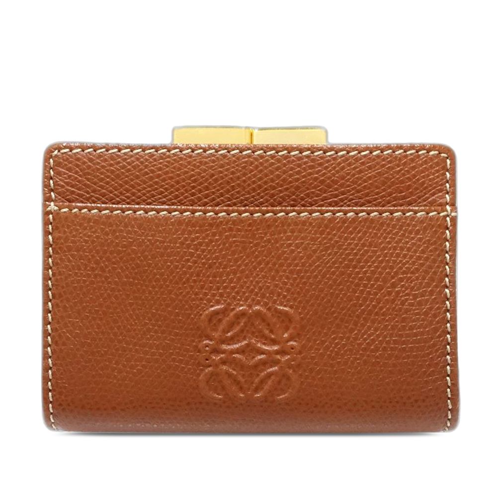 Pre-Loved LOEWE Leather Anagram Coin Pouch
